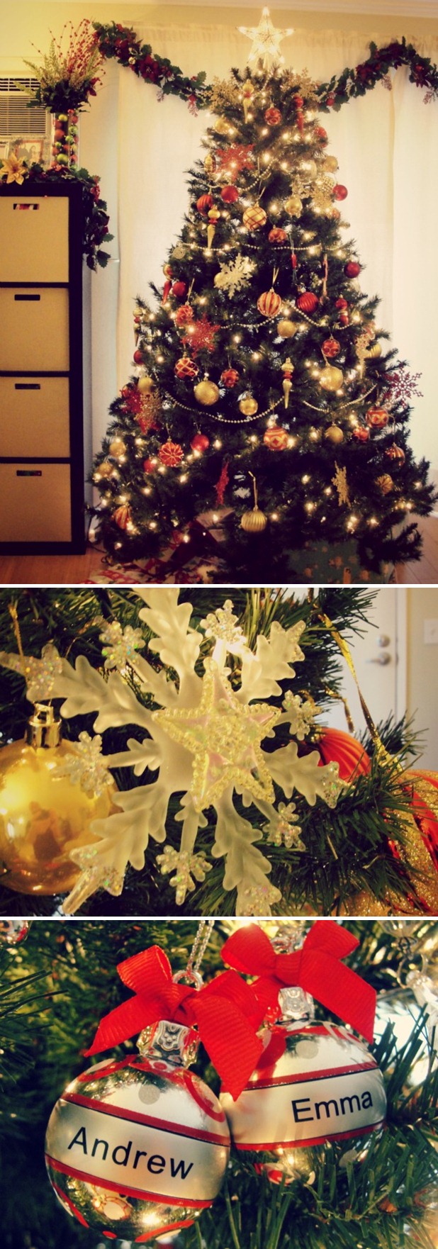 xmas tree collage